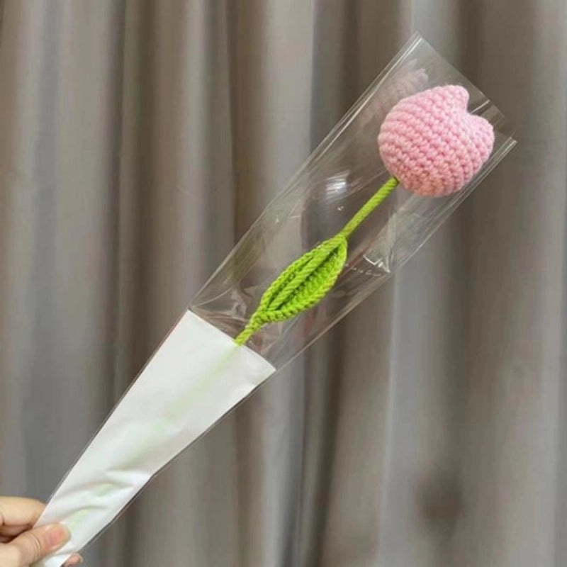 Artificial Sunflower, Rose, and Tulip Yarn Flowers Bouquet|Home Decor Artificial Flowers