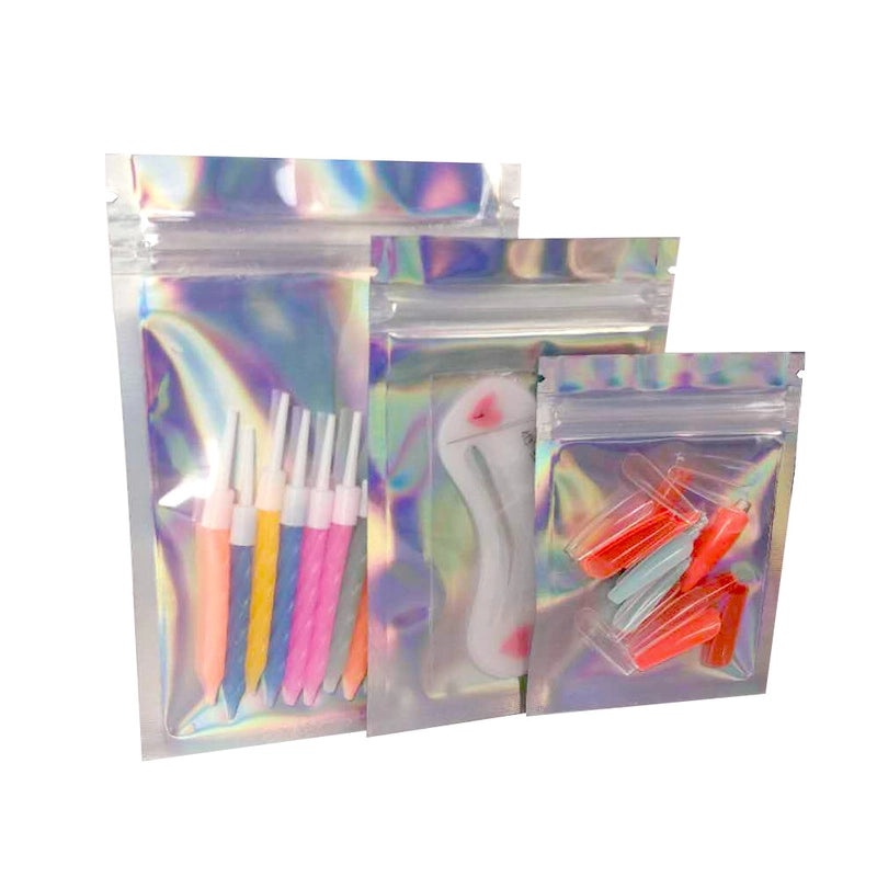 100 Pieces Simple Solid Color Plastic Storage Bags for Organization|Storage & Organization