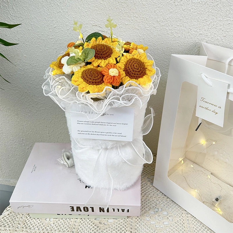 Simple Elegant Fabric Flower Bouquet|Home Decor Artificial Flowers