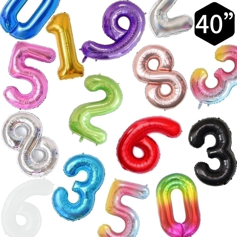 Personalized Birthday Number Balloons Aluminum Foil Party Decorations|Party Supplies Balloons