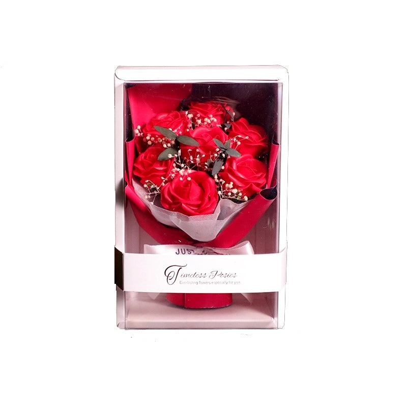 Romantic Valentine’s Day Rose Soap Flower Gift Set|Artificial Flowers