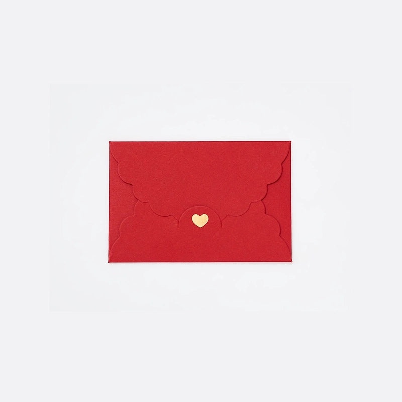 Mini Pearl Kraft Paper Love Envelope with Gilded Edges for Small Gifts|Jewelry Packaging & Gift Envelopes