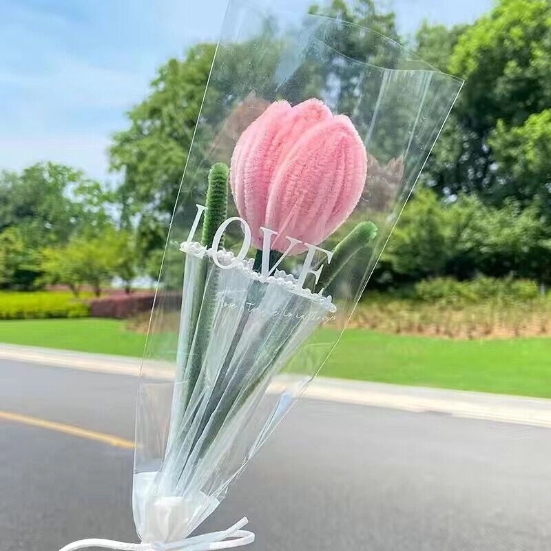 Elegant Minimalist Plush Floral Arrangement for Home Decor|Home & Living Flowers and Plants