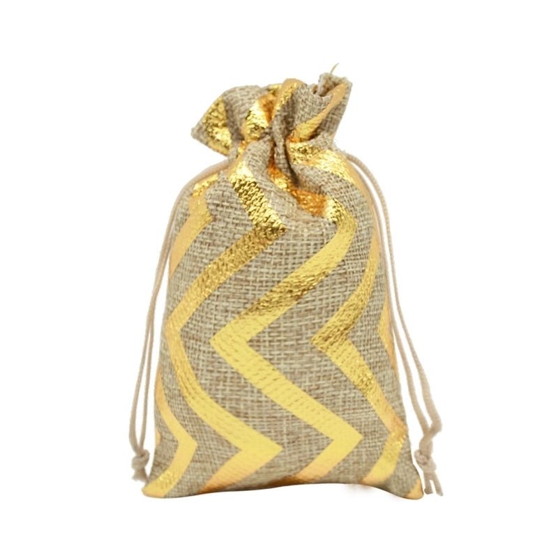 Christmas Snowflake Linen Gift Bags|Holiday Gift Bags