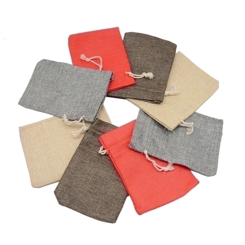 Christmas Simple Solid Color Linen Gift Bags for Daily Use|Gift Bags & Wraps