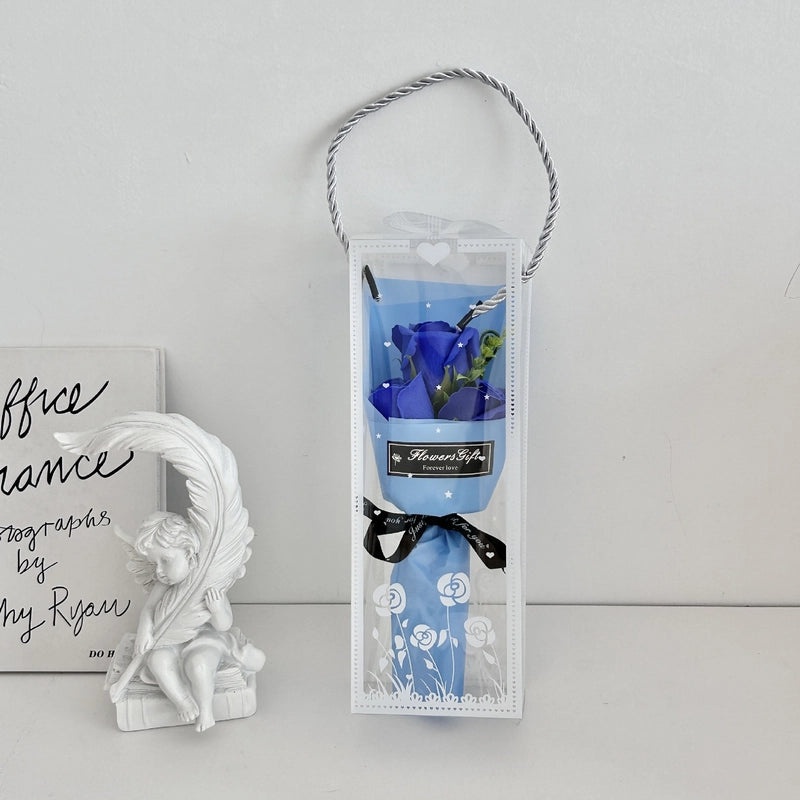 Romantic Carnation Rose Soap Flower Artificial Floral Arrangement|Home Decor Artificial Flowers