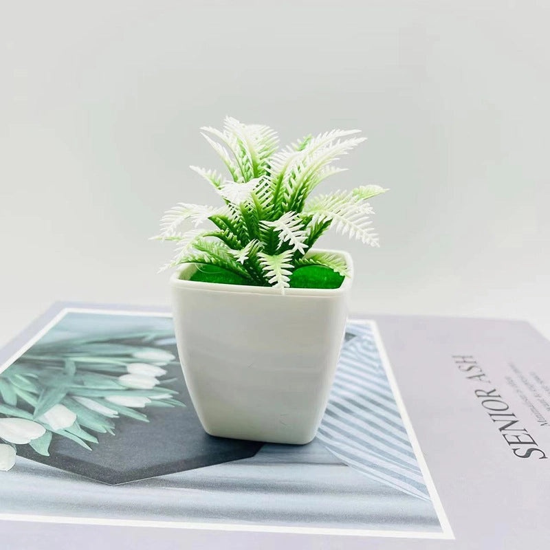 Artificial Succulent Aloe Plant Desktop Decoration Small Green Radish Pot|Home Decor