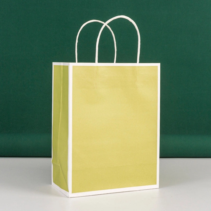 10 Kraft Paper Tote Bags for Takeaway Milk Tea Coffee Dessert Shopping Gift Packaging | Packaging & Bags