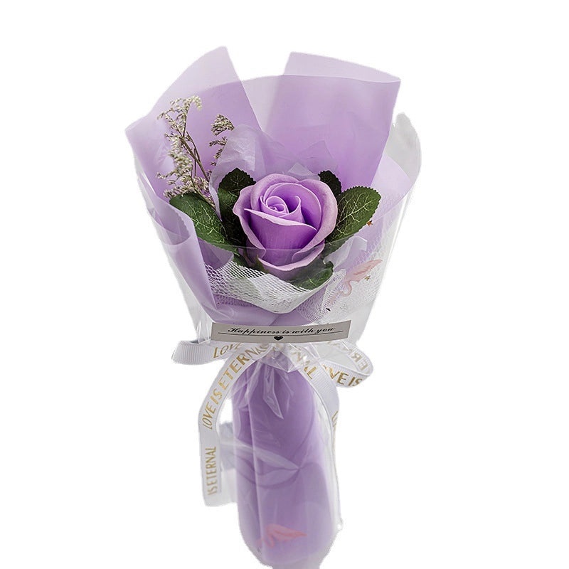 Elegant Valentine’s Day Artificial Flower Soap Gift for Women|Home Decor & Gifts