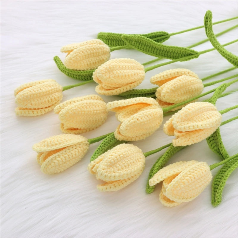 Delicate Yarn Flower Bouquet|Home Decor Artificial Flowers