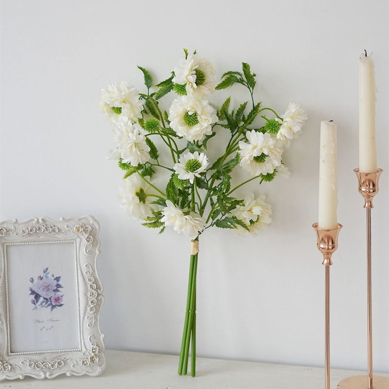 Romantic Elegant Minimalist Silk Floral Artificial Flowers Bouquet|Home Decor Artificial Flowers