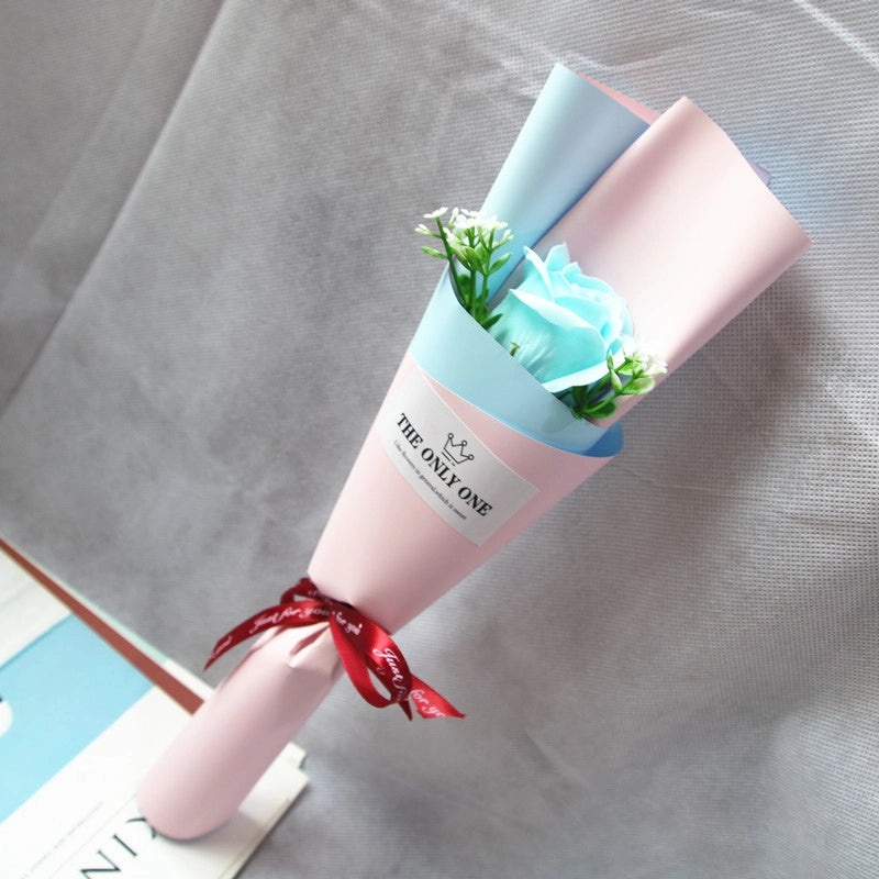 Elegant Minimalist Soap Flower Bouquet|Home Decor Artificial Flowers