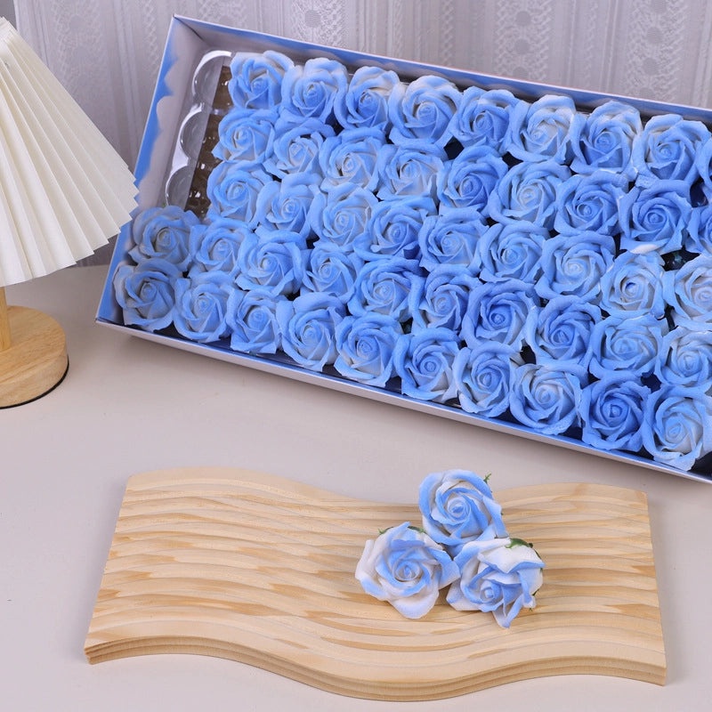 50 Pcs Valentine’s Day Rose Soap Flowers Romantic Classic Artificial Floral Decor|Home Decor Gifts