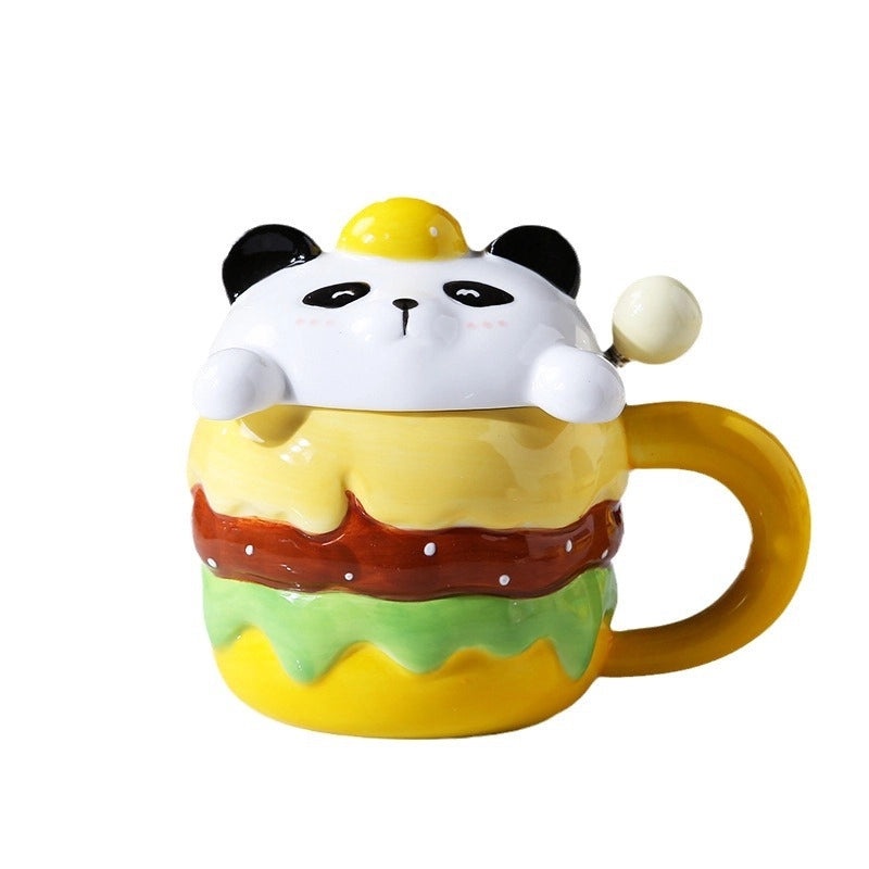 Cute Bear Animal Ceramic Water Bottle Set|Home & Kitchen