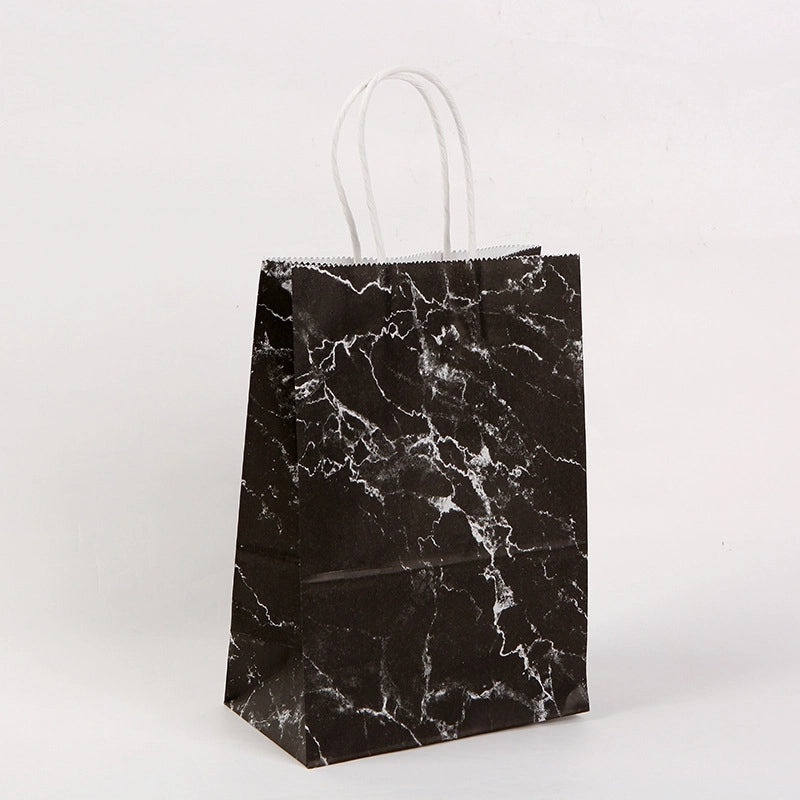 Stylish Marble Kraft Paper Gift Bags for Festivals|Gift Bags & Packaging