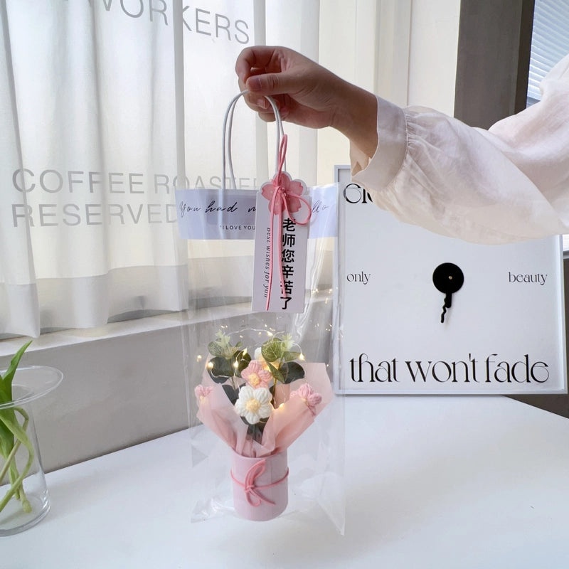 Valentine's Day Plush Flower Bouquet Cute Artificial Floral Gift|Home Decor & Gifts