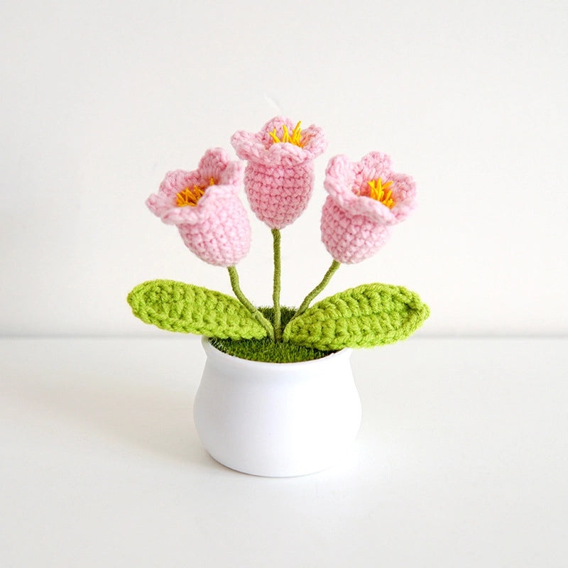 Hand-Woven Sunflower Artificial Flower Pot Linglan Preserved Flower Office Home Elegant Decoration|Home Decor