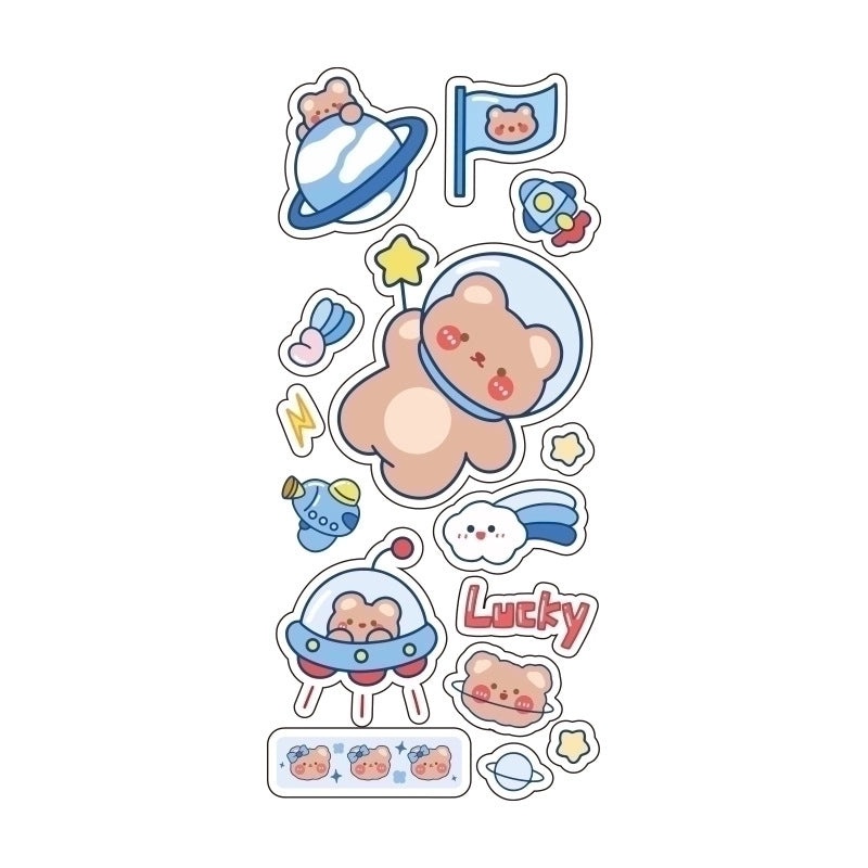 Adorable Cartoon Waterproof Decorative Sticker Set|Home Decor & Stickers