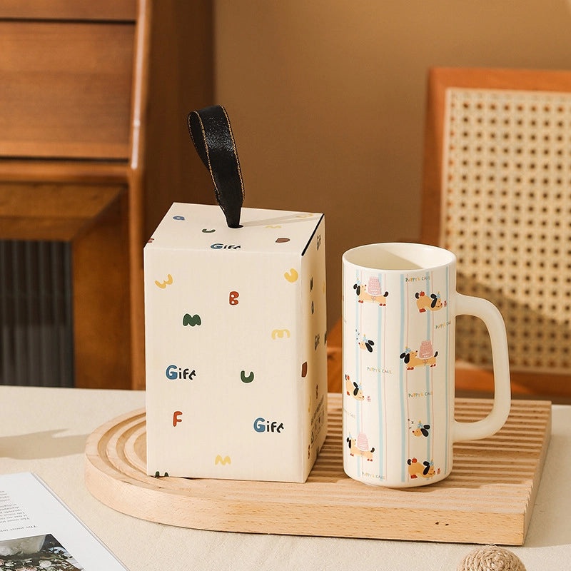 Adorable Cartoon Ceramic Coffee Mug 1 Piece|Home & Kitchen Mugs