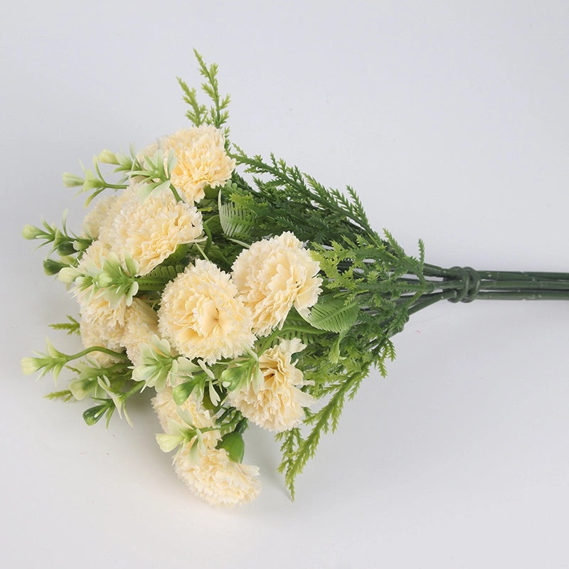 New Popular Carnation Artificial Flowers for Home Desk Decor Mother's Day Fake Flower Ornaments|Home Decor Artificial Flowers