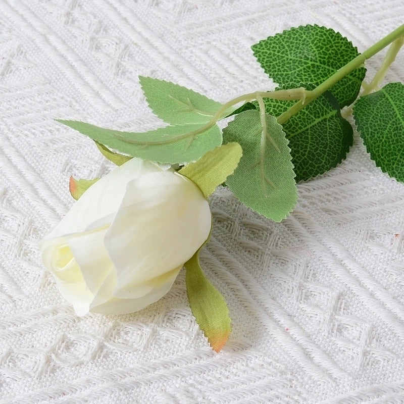 Romantic Artificial Rose Single Stem Valentine’s Day Home & Wedding Decor Soft Flannel Feel|Home Decor & Wedding Supplies