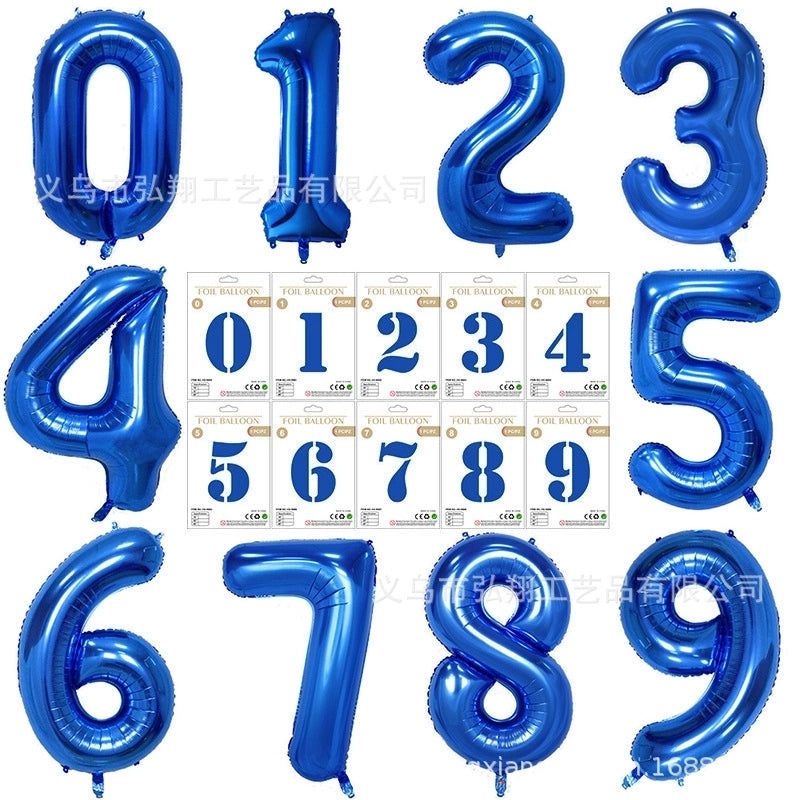 Personalized Birthday Number Balloons Aluminum Foil Party Decorations|Party Supplies Balloons