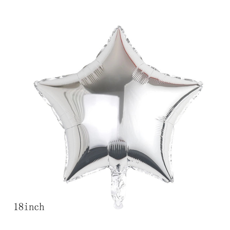 Birthday Star and Heart Shaped Aluminum Foil Balloons for Party Decorations|Party Supplies Balloons
