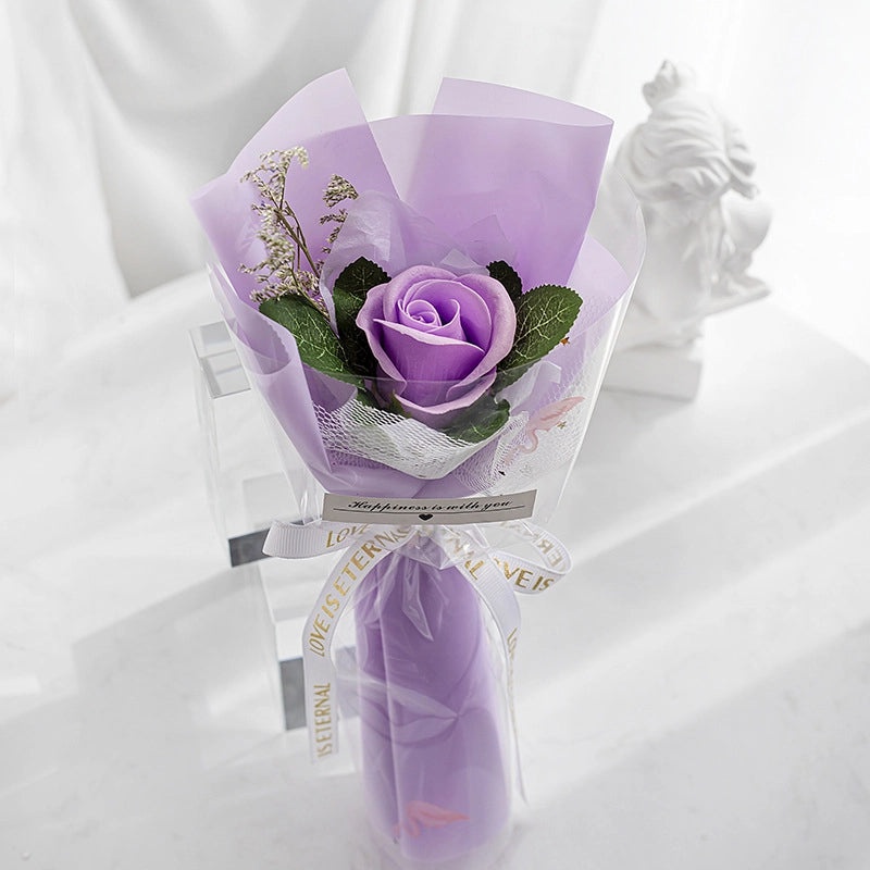 Elegant Valentine’s Day Artificial Flower Soap Gift for Women|Home Decor & Gifts