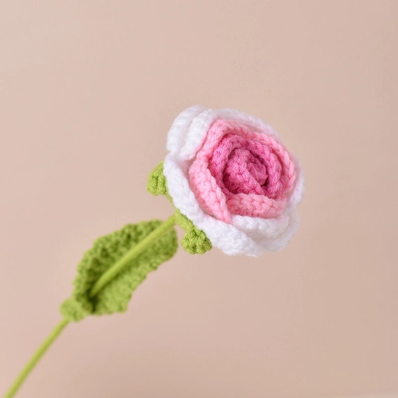 Artificial Sunflower, Rose, and Tulip Yarn Flowers Bouquet|Home Decor Artificial Flowers