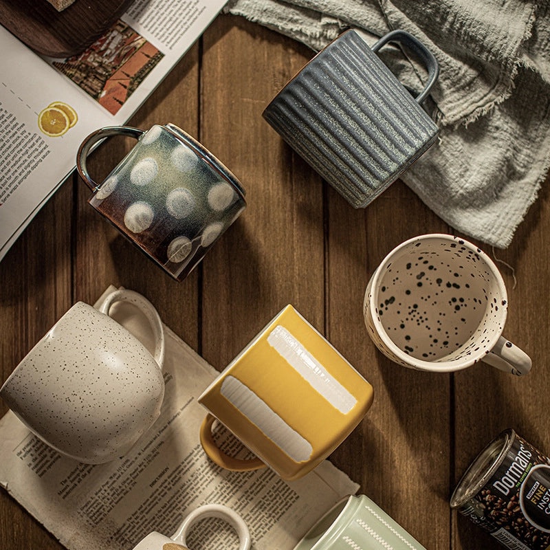 Vintage Floral Ceramic Coffee Mug 1 Pc|Home & Kitchen > Drinkware > Mugs