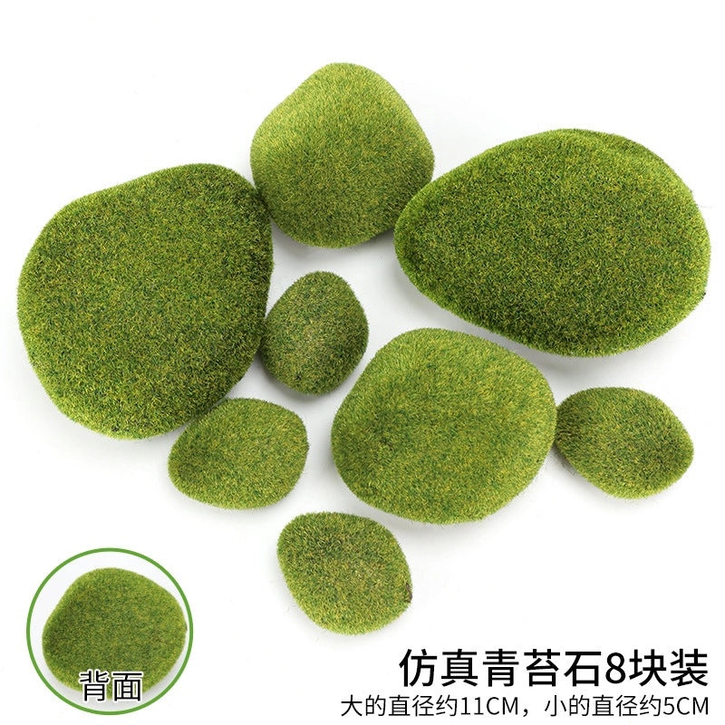 Artificial Moss Plant Set for Indoor Micro Landscape, Soft Green Fake Moss Decoration for Window and Aisle|Home Decor