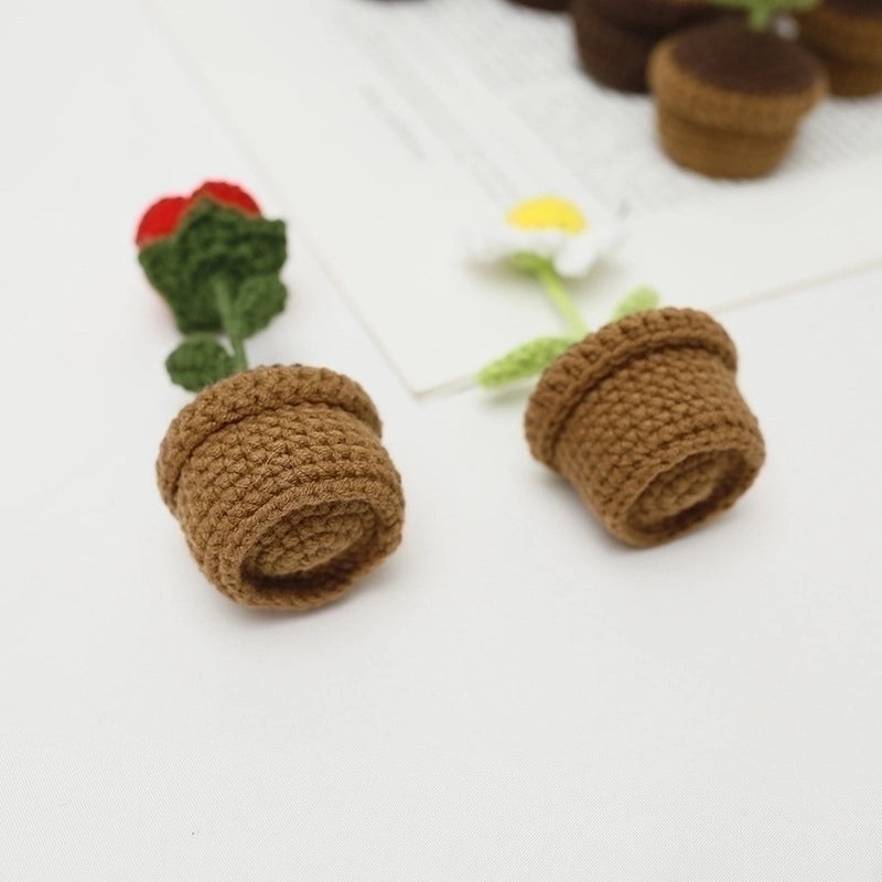 Cartoon Style Floral Cotton Thread Fake Plant 1 Piece | Home Decor Artificial Flowers