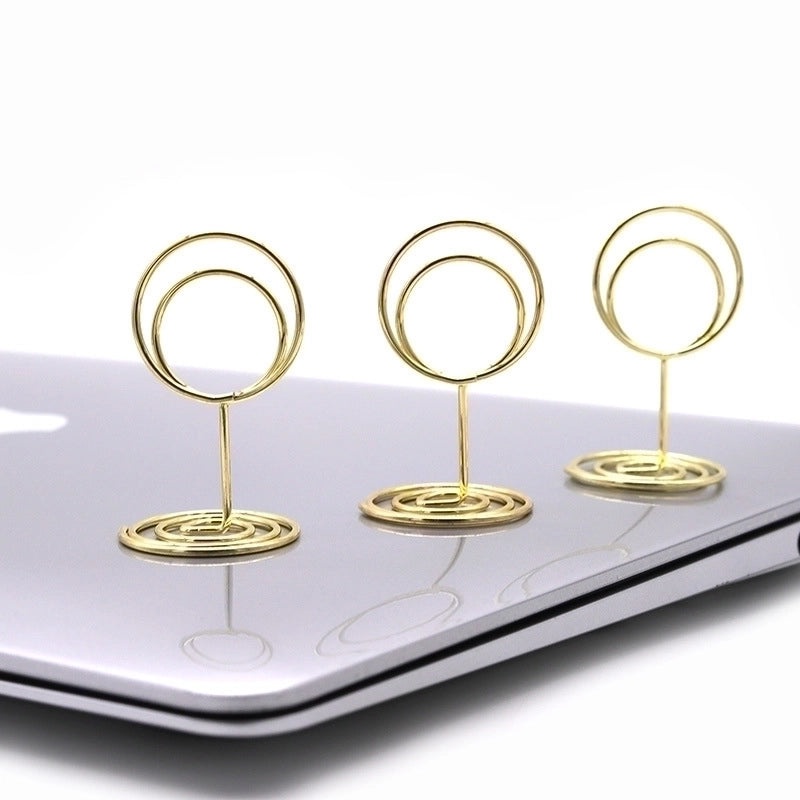 Minimalist Geometric Metal Place Card Holder for Daily Use and Classroom Learning|Home Decor & Office Supplies