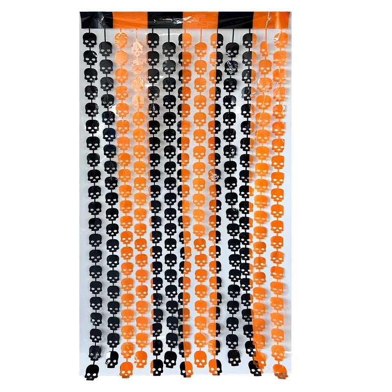 Halloween Skull Spider Rain Curtain Door Decoration | Party Supplies & Home Decor