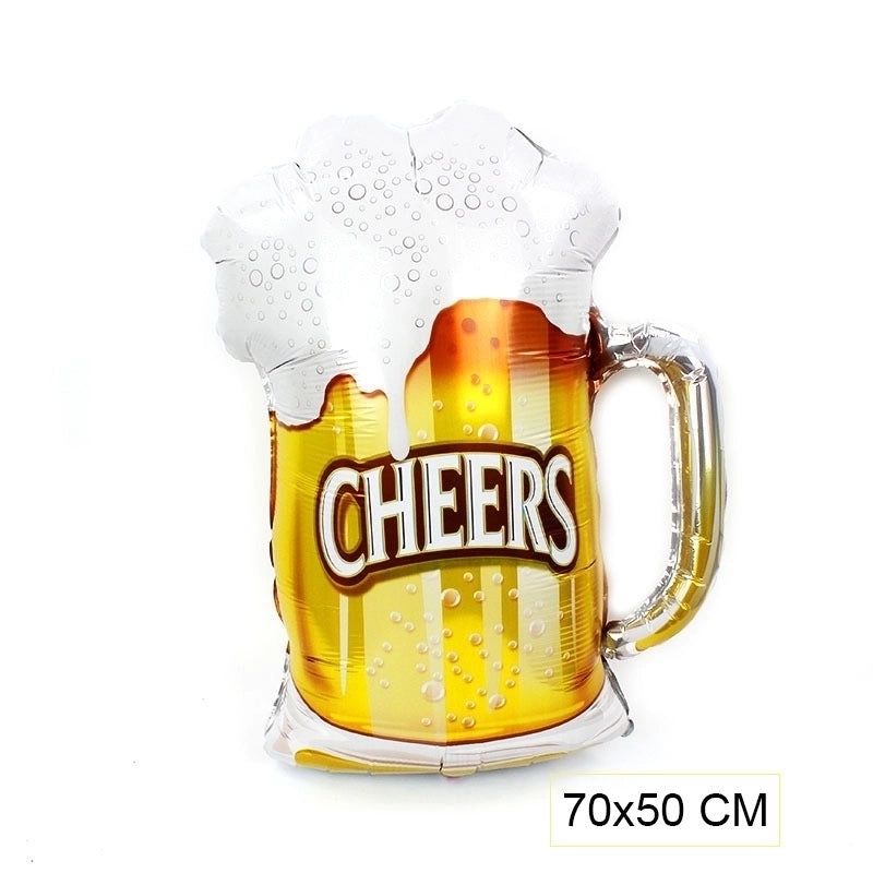 5 Pieces Romantic Beer & Wine Glass Balloons for Birthday Party Festival | Party Decorations Balloons