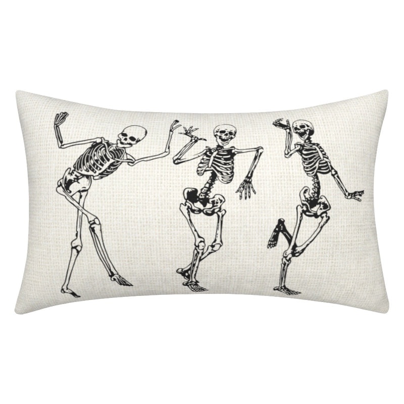 Halloween Ghost Letter Print Pillow Cover Cute Funny Polyester Case | Home Decor Pillow Covers