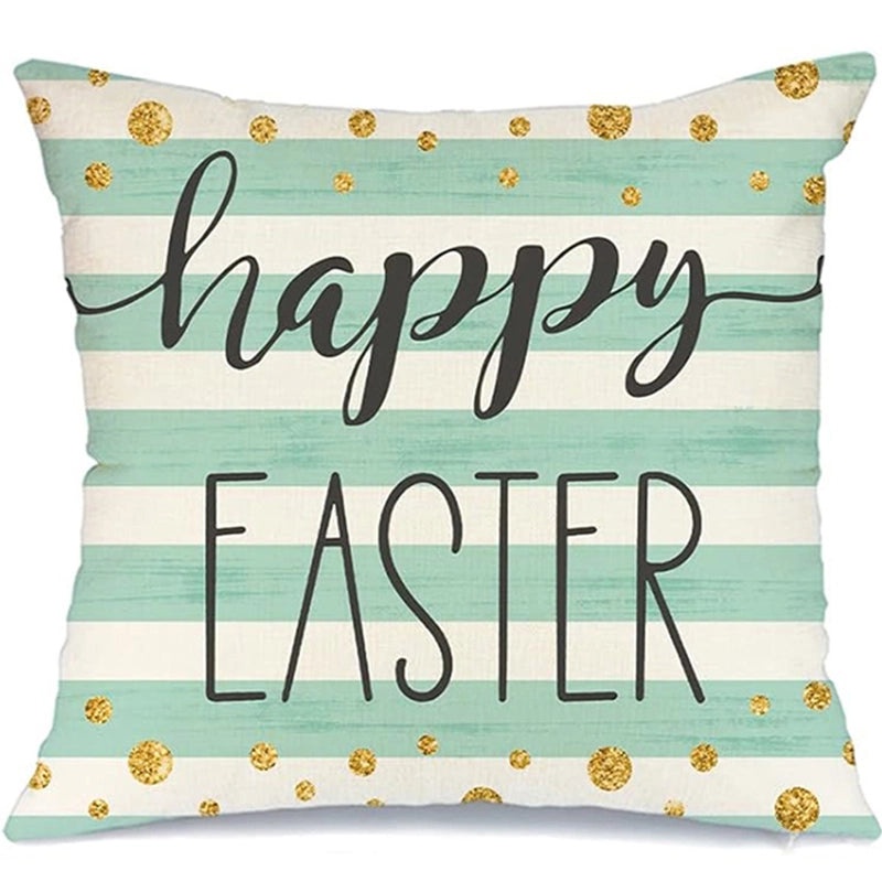 Cute Easter Rabbit Linen Pillow Covers for Couch Sofa Decor | Home Decor Bedding & Pillows