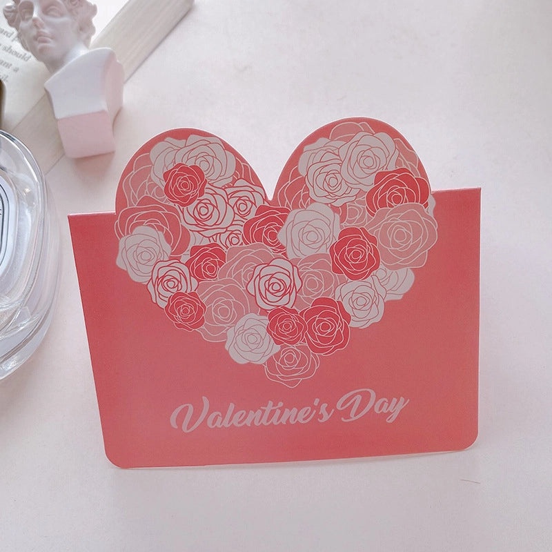 200 Valentine’s Day Heart-Shaped Paper Greeting Cards for Invitations | Party Supplies