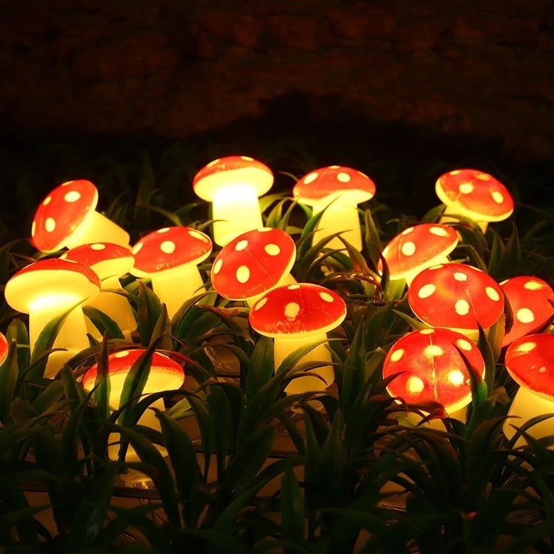 Christmas Minimalist Mushroom Plastic Indoor Lights|Home Decor Lighting