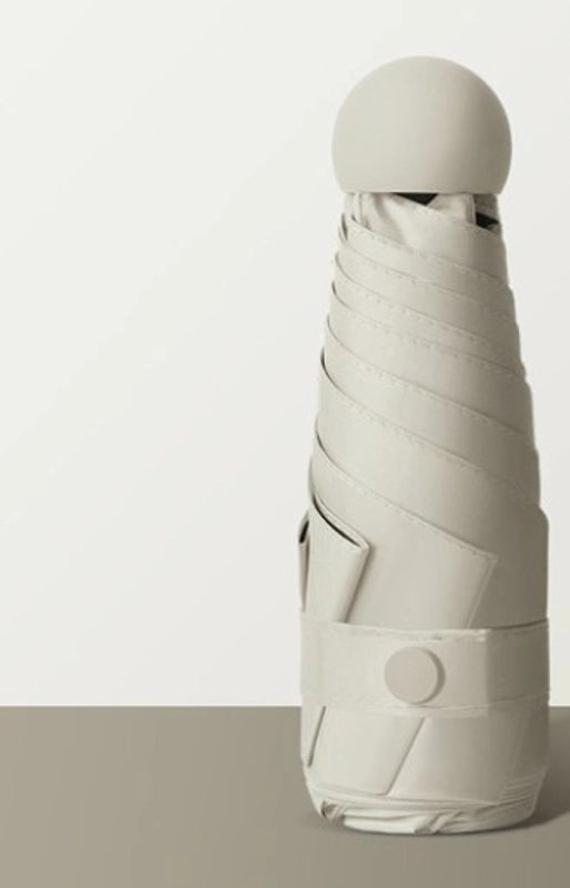 Mini Five-Fold Compact Umbrella | Portable Sun Shade Pocket Umbrella for Sun Protection with Custom Logo | Gifts & Promotional Products