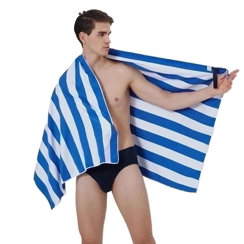 Vacation Stripe Soft Microfiber Beach Towels|Beach Towels & Outdoor Towels