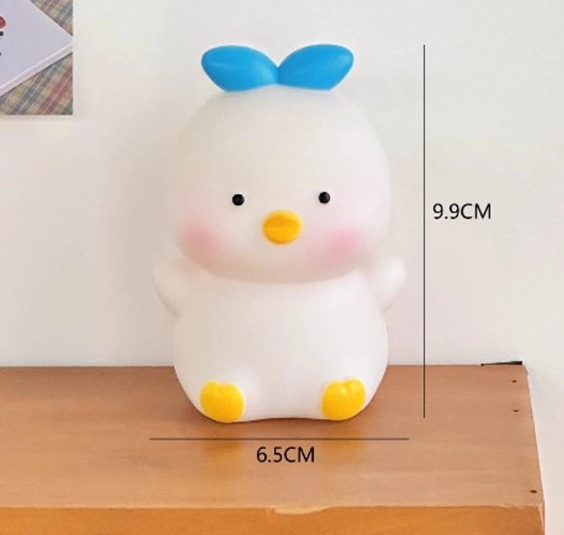 Adorable Bear, Pig, and Duck Vinyl Night Light for Indoor Use | Home Decor Lighting