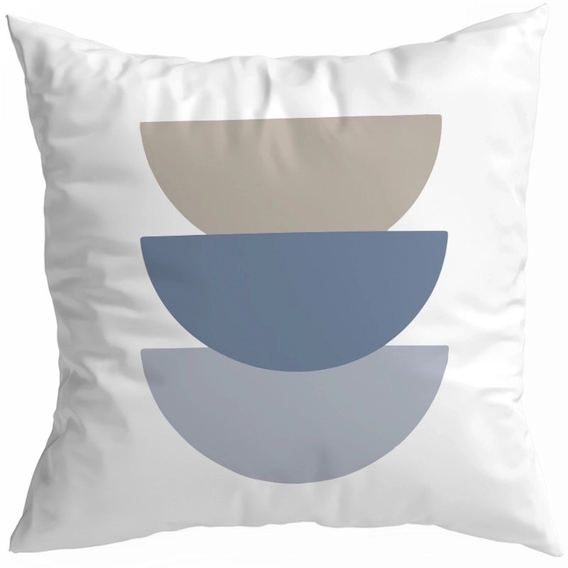 Artistic Geometric Color Block Modern Peach Skin Pillow Covers|Home Decor Pillows