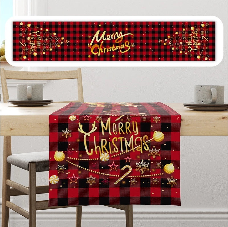 Minimalist Christmas Tree Letter Table Runner for Office Decor|Home Decor/Table Linens