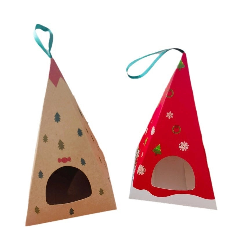 Christmas Cute Geometric Gift Bags for Holiday Party Wrapping Supplies | Christmas Party Supplies