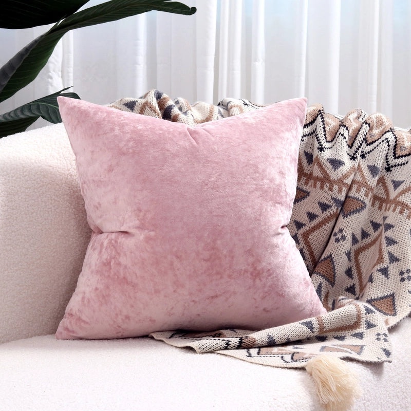 Simple Solid Color Polyester Pillow Covers|Home Decor & Bedding Accessories