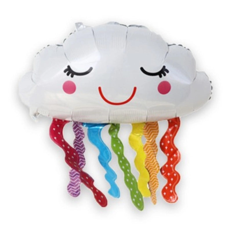 50-Piece Cloud-Shaped Aluminum Foil Balloons Set for Party Decorations|Party Supplies