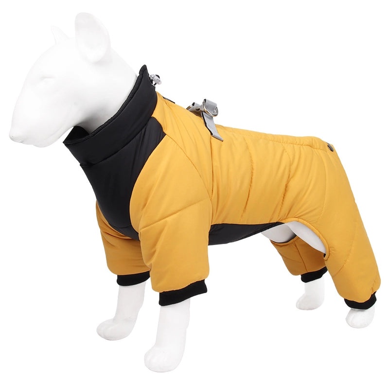Warm Winter Solid Color Windproof Cotton Dog Jacket | Pet Apparel & Accessories