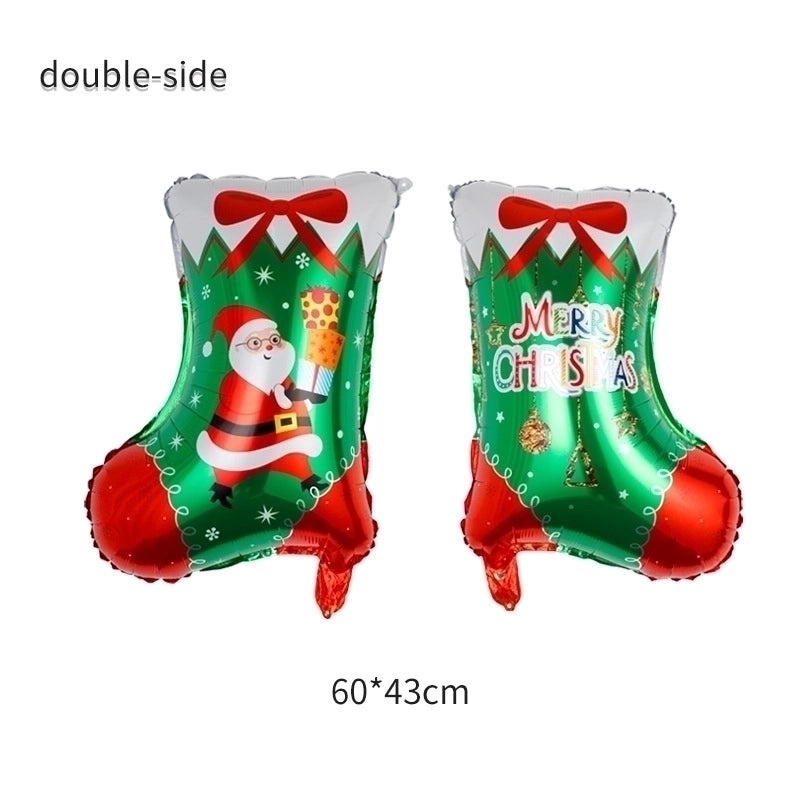 Christmas Santa Claus and Reindeer Candy Foil Party Balloon | Party Supplies
