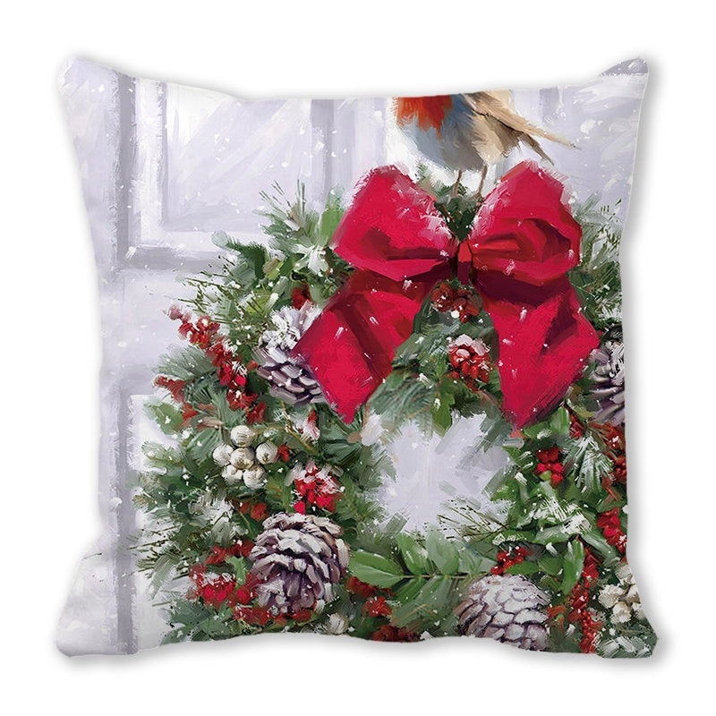 Festive Santa Pillow Covers for Couch Sofa Christmas Home Decor|Home Decor & Pillows